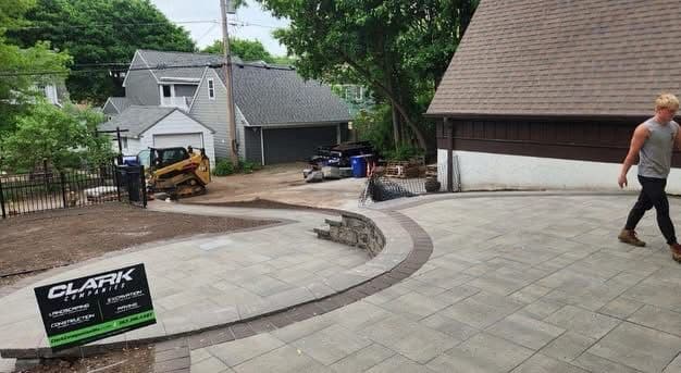 Gallery photos for Backyard Patio Project with Custom Pavers: Image #1